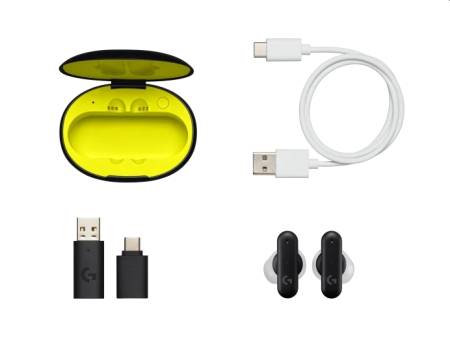 Logitech FITS True Wireless Gaming Earbuds - BLACK - 2.4GHZ/BT - PLUGA - EMEA28-935 - EMEA