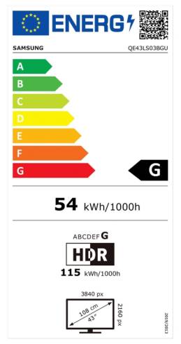 Samsung 43" 43LS03 Frame