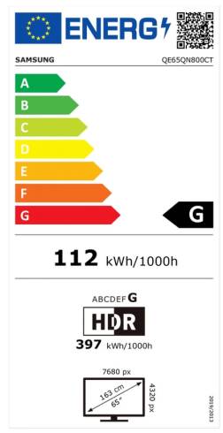 Samsung 65" 65QN800C 8K QLED SmartTV