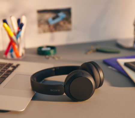 Безжични слушалки Sony Headset WH-CH520 - черни