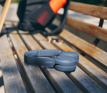 Безжични слушалки Sony Headset WH-CH520L - сини