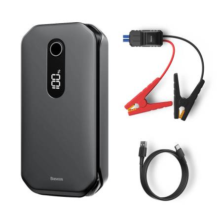 Външна батерия Baseus CRJS03-01 Super Energy Pro с фенер и JumpStarter за автомобил 12000 mAh черен