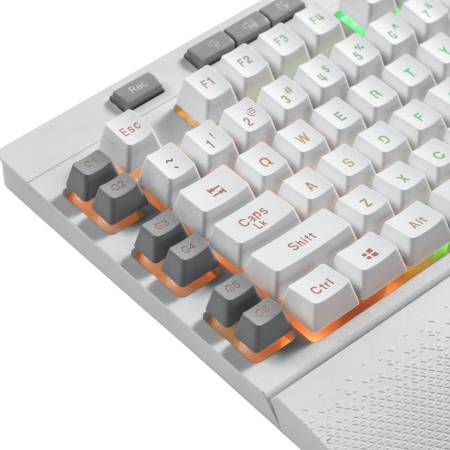 Клавиатура Redragon Shiva K512 RGB мембранна бяла