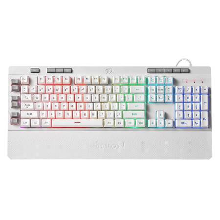 Клавиатура Redragon Shiva K512 RGB мембранна бяла