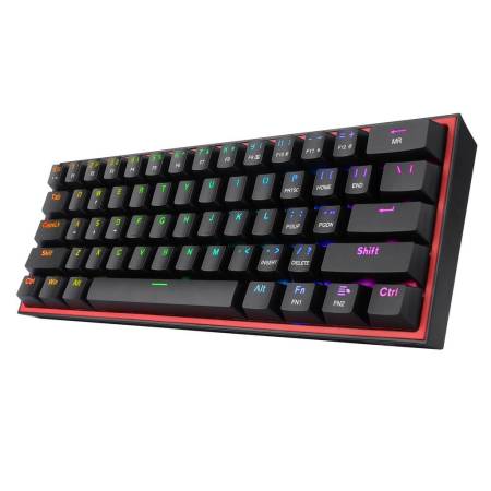 Механична геймърска клавиатура Redragon Fizz K617-RGB_RD RGB черна