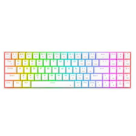 Клавиатура Redragon Zed PRO K627P-WNS бяла механична Brown switches