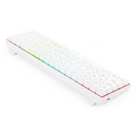 Клавиатура Redragon Zed PRO K627P-WNS бяла механична Brown switches