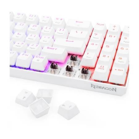 Клавиатура Redragon Zed PRO K627P-WNS бяла механична Brown switches