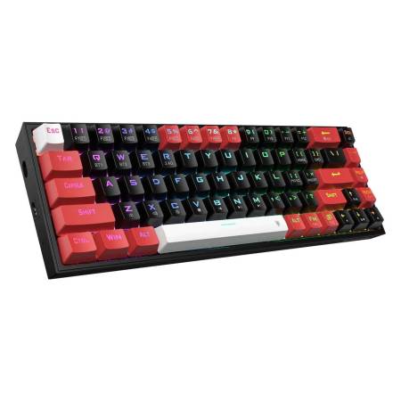 Клавиатура Redragon Castor Pro K631RGB-PRO-BRW_RD с червени суичове