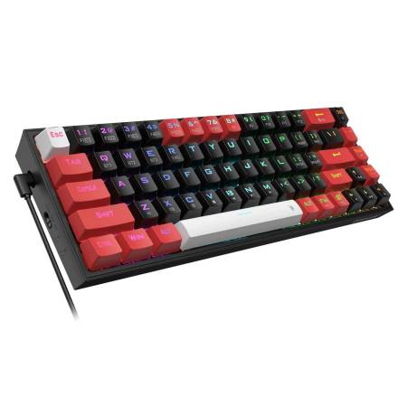 Клавиатура Redragon Castor Pro K631RGB-PRO-BRW_RD с червени суичове