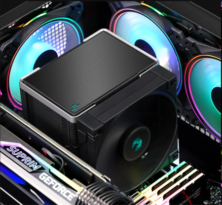 Охлаждане за процесори Intel/AMD DeepCool AK500 Zero Dark R-AK500-BKNNMT-G-1