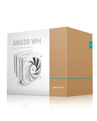 Охлаждане за процесори Intel/AMD Deepcool AK620 R-AK620-WHNNMT-G-1 - бяло