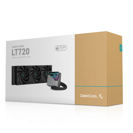 Водно охлаждане за процесори Intel/AMD DeepCool LT720 R-LT720-BKAMNF-G-1 - черно
