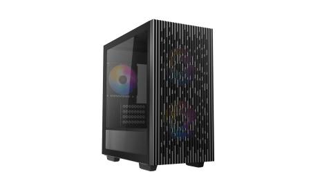 Кутия за настолен компютър DeepCool DP-MATX-MATREXX40-3FS с прозрачен страничен панел