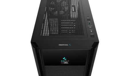 Кутия Deepcool Mesh Digital R-CH510-BKNSE1-G-1 с прозрачен страничен панел - черна