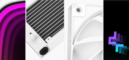 Водно охлаждане за процесори Intel/AMD DeepCool R-LS720-WHAMMM-G-1 - бяло