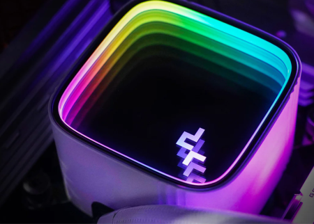 Водно охлаждане за процесори Intel/AMD DeepCool R-LS720-WHAMMM-G-1 - бяло