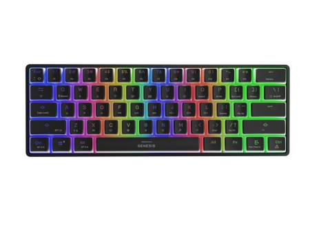 Genesis Mechanical  Gaming Keyboard Thor 660 Wireless RGB Backlight BLACK GATERON BROWN