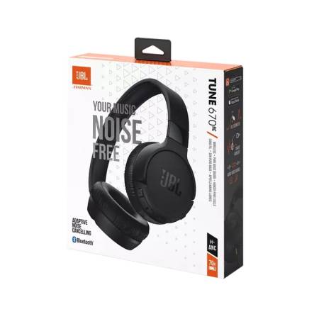 JBL T670NC BLK HEADPHONES