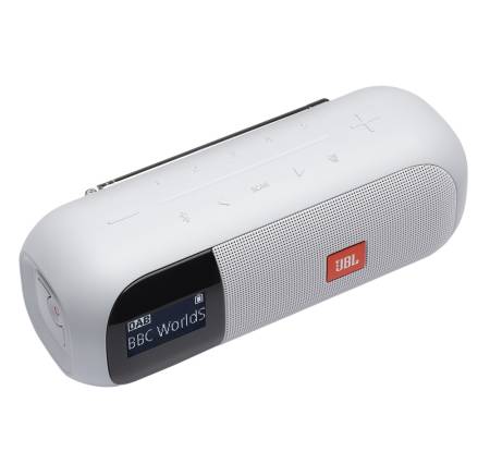 JBL Tuner 2 WHT portable radio with bluetooth
