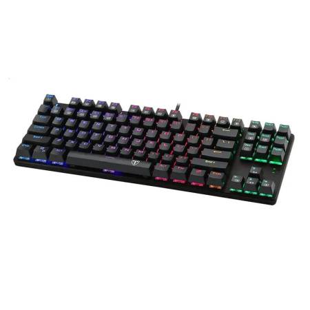 Механична геймърска клавиатура T-Dagger Bora T-TGK313R-BL Rainbow LED - черна