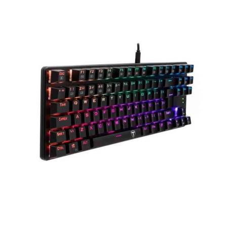 Механична геймърска клавиатура T-Dagger Bora T-TGK313R-BL Rainbow LED - черна