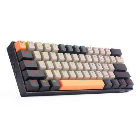 Bluetooth/USB Type-C механична RGB клавиатура Redragon K530-OG-GY-BK-RGB-PRO_BR Draconic PRO Brown Switch - оранжев/сив/черен