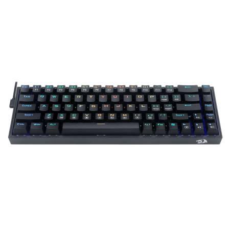 Механична геймърска клавиатура Redragon Castor K631-RGB_RD с RGB осветление и червени превключватели - черна