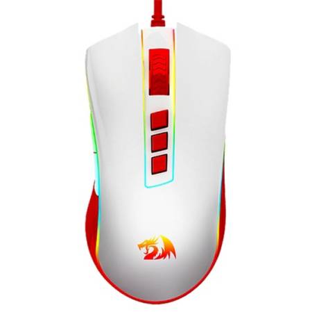 Геймърска мишка Redragon M711C Cobra RGB бял/червен