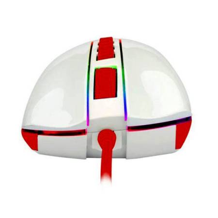 Геймърска мишка Redragon M711C Cobra RGB бял/червен