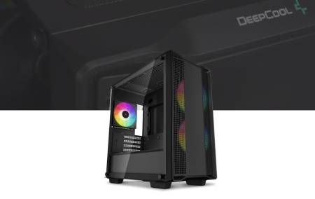 Кутия за настолен компютър DeepCool CC360 ARGB R-CC360-BKAPM3-G-1 - черна