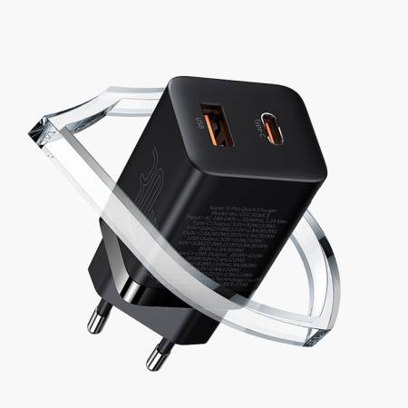 Зарядно устройство Baseus Super Pro USB-A към USB-C 30W CCSUPP-E02 - бяло