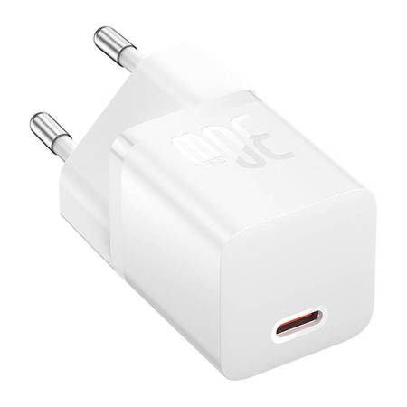 Универсално мини зарядно Baseus GaN5 бързо зареждане 30W CCGN070502 - бяло