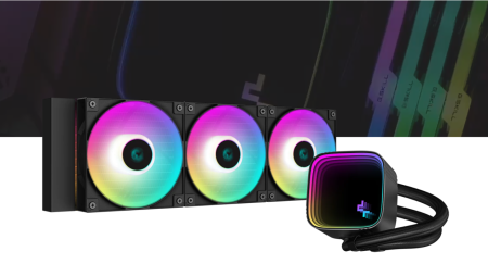 Водно охлаждане за процесори Intel/AMD DeepCool R-LS720-BKAMMM-G-1 - черно