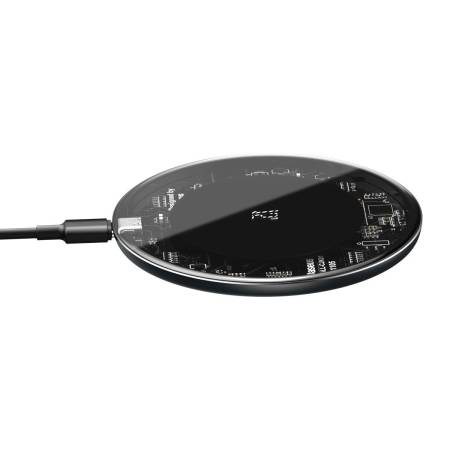 Безжично зарядно устройство Baseus WXJK-BA02 15W с кабел Type-C - прозрачно