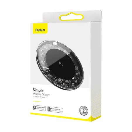 Безжично зарядно устройство Baseus WXJK-BA02 15W с кабел Type-C - прозрачно