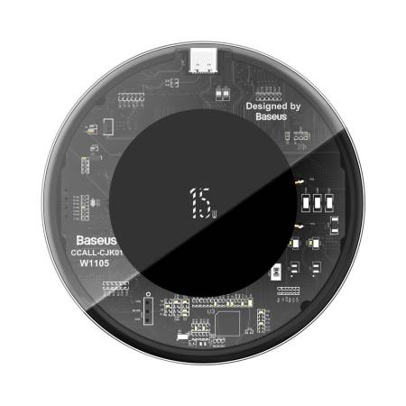 Безжично зарядно устройство Baseus WXJK-BA02 15W с кабел Type-C - прозрачно
