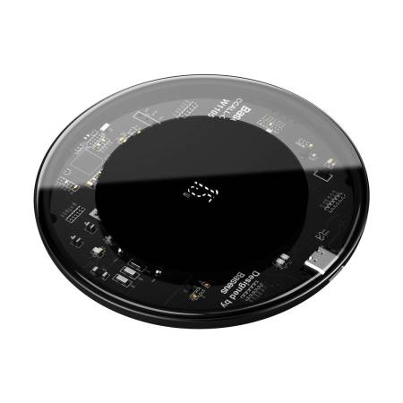 Безжично зарядно устройство Baseus WXJK-BA02 15W с кабел Type-C - прозрачно