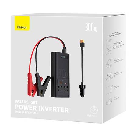 Baseus IGBT захранващ инвертор 300W (24V CN/EU ) C00337600111-00 - черен