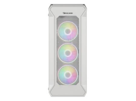 Genesis Gaming PC Case IRID 505 ARGB V2 Midi Tower Window White