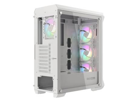 Genesis Gaming PC Case IRID 505 ARGB V2 Midi Tower Window White