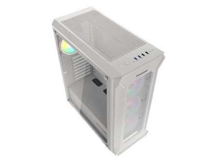 Genesis Gaming PC Case IRID 505 ARGB V2 Midi Tower Window White