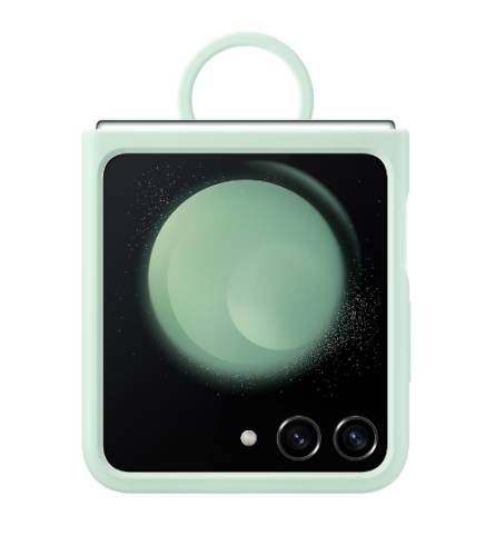 Samsung F731 Flip5 Silicone Case with Ring Ocean Green