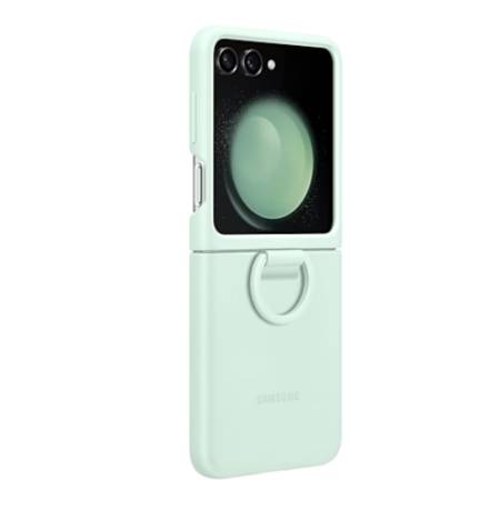 Samsung F731 Flip5 Silicone Case with Ring Ocean Green