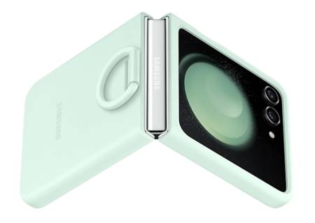 Samsung F731 Flip5 Silicone Case with Ring Ocean Green