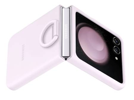 Samsung F731 Flip5 Silicone Case with Ring Lavnder