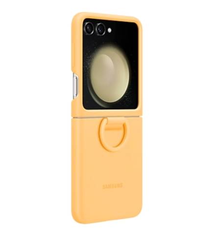 Samsung F731 Flip5 Silicone Case with Ring Apricot