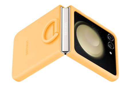 Samsung F731 Flip5 Silicone Case with Ring Apricot
