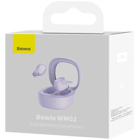 Безжични Bluetooth слушалки Baseus TWS Bowie WM02 NGTW180005 - лилави