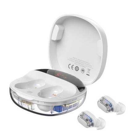 Безжични Bluetooth слушалки Baseus NGWM010002 Encok WM01 Plus TWS бели